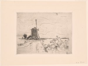 Mühle in Holland von John Henry Twachtman