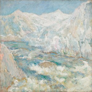 Die Stromschnellen, Yellowstone, um 1890-1899 von John Henry Twachtman