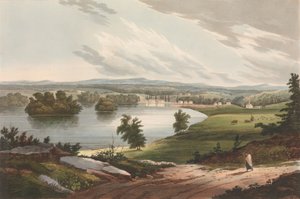 Fort Edward Nr. 10 aus dem Hudson River Portfolio, 1822-23