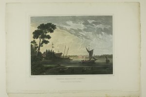 Norfolk; Von Gosport, Virginia, Tafel fünf der zweiten Nummer von Malerische Ansichten der amerikanischen Landschaft von John Hill