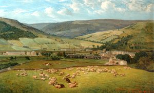 Mytholmroyd & Cragg Vale von Ewood Hall, 1869