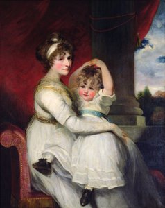 Georgina, Gräfin von Bathurst und ihr Sohn