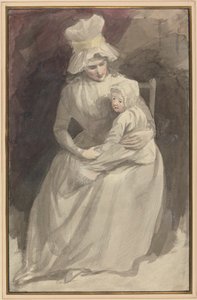 Mrs. Skinner und Kind von John Hoppner