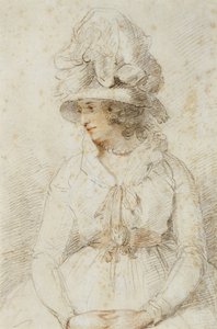 Porträt einer Dame, 1780er Jahre von John Hoppner