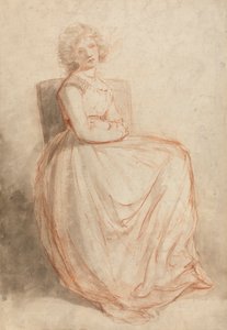 Studie einer sitzenden Frau