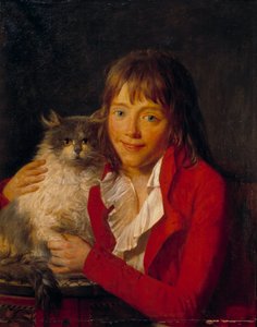 Das Kind und seine Katze