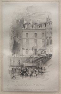 Napoleons Unterkunft, Quai Conti, 1835