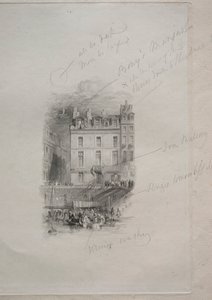 Napoleons Unterkunft, Quai Conti, 1836