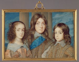 Nr. 3877 Kinder von Karl I.: James, Herzog von York, Prinzessin Elizabeth, Henry, Herzog von Gloucester, 1646-47