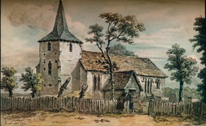 Downe Church, Kent, 1775 von John Inigo Richards