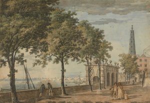 York Watergate und Westminster Bridge von John Inigo Richards