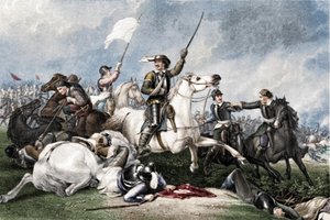 Cromwell in der Schlacht von Marston Moor, 1886