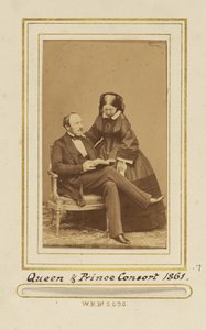Königin & Prinzgemahl. Tat. von John Jabez Edwin Mayall
