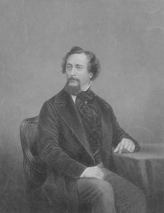 Charles John Huffam Dickens (1812-70) von John Jabez Edwin Paisley Mayall