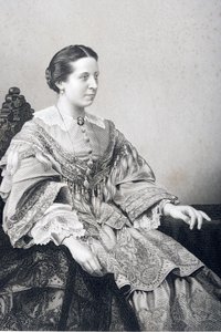 Clara Novello (1818-1908) graviert von D.J. Pound nach einem Foto, aus 