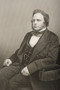 John Bright (1811-89) graviert von D.J. Pound nach einem Foto, aus 