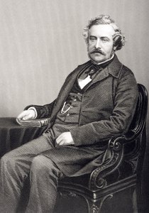 Martin Farquhar Tupper (1810-89) graviert von D.J. Pound nach einem Foto, aus 