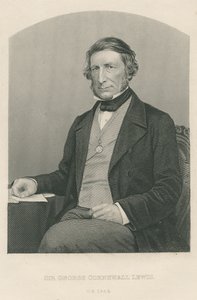 Sir George Cornewall Lewis, gestochen von D.J. Pound nach einem Foto, aus 