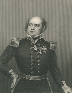 Sir John Franklin, graviert von D.J. Pound nach einem Foto, aus 