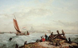 Vor einem niederländischen Hafen