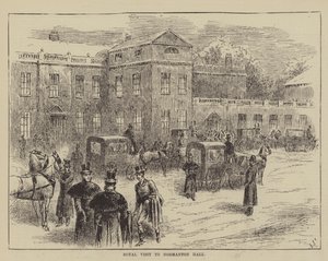 Königlicher Besuch in Normanton Hall von John Jellicoe