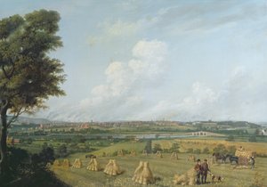 Ansicht von Preston vom Penwortham Hill, ca. 1821