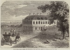 Brook House, Isle of Wight, die Residenz von Mr. Seely, MP, besucht von Garibaldi von John Jessop Hardwick