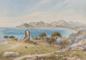 Blick auf die Esterelles-Berge von Cannes von John Jessop Hardwick