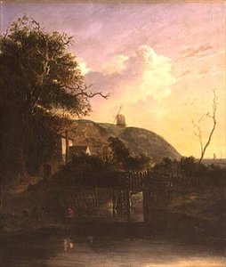 Eine Ansicht in der Nähe von Harwich von John and John Berney Crome