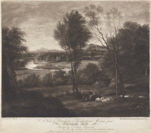 Ein Blick auf Petersham & Twickenham Meadows von Richmond Hill von John Jones