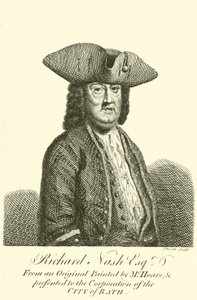 Richard Nash, bekannt als Beau Nash, walisischer Dandy, Spieler und Zeremonienmeister in Bath von John June