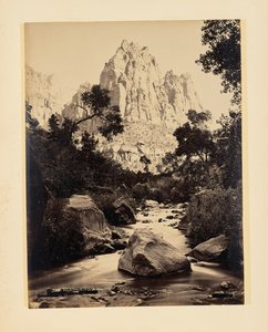 Eagle Crag, Rio Virgen, Utah von John K. Hillers