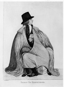 Patent für den Ritterstand: Henry Dundas und Sir James Stirling, 1792 von John Kay