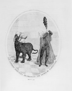 Der moderne Herkules zerstört die Hydra des Fanatismus, 1789 von John Kay