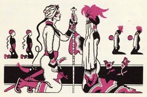 Verzierung für Die Geschichte von Aladdin und der Wunderlampe (Farblithografie) von John Kettelwell
