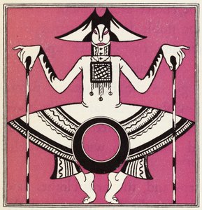 Verzierung für Die Geschichte von Aladdin und der Wunderlampe (Farblithografie) von John Kettelwell