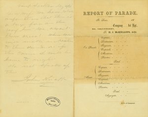 Brief von John Knapp, Camp Jackson, an seine Frau, 10. Mai 1861 von John Knapp