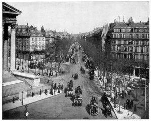 Boulevard de la Madeleine, Paris, späte 19. Jahrhundert