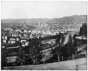Panorama von Florenz, Italien, spätes 19. Jahrhundert von John L. Stoddard