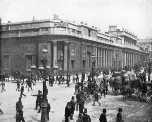 Die Bank von England, London, späte 19. Jahrhundert