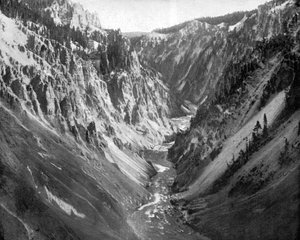 Der Grand Canyon, Yellowstone-Nationalpark, USA, 1893 von John L. Stoddard