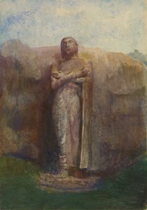 Kolossale Statue von Ananda, nahe der Ruinenstadt Pollanarua, Ceylon, 1891 von John La Farge