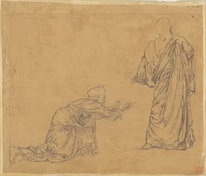 Studie für "Christus erscheint Maria" von John La Farge
