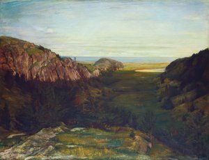 Das letzte Tal - Paradiesfelsen, 1867-1868 von John La Farge
