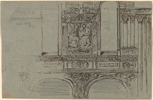 Trinity Church, Boston (Schiff) - Wandmalerei-Studie von John La Farge