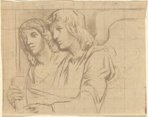 Zwei Engel für die Trinity Church, Boston von John La Farge