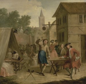 Hob verkauft Bier auf dem Fest, ca. 1725 von John Laguerre