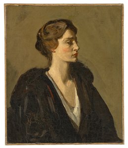 Eine Dame in Schwarz (Lady Gwendeline Spencer-Churchill) von John Lavery