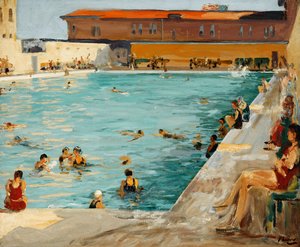 Das Volksbad, Palm Beach von John Lavery