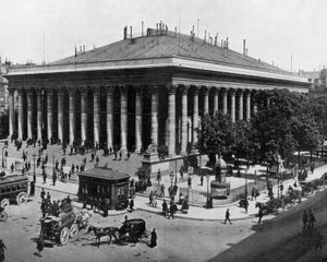 Börse in Paris, ca. 1900 von John Lawson Stoddard